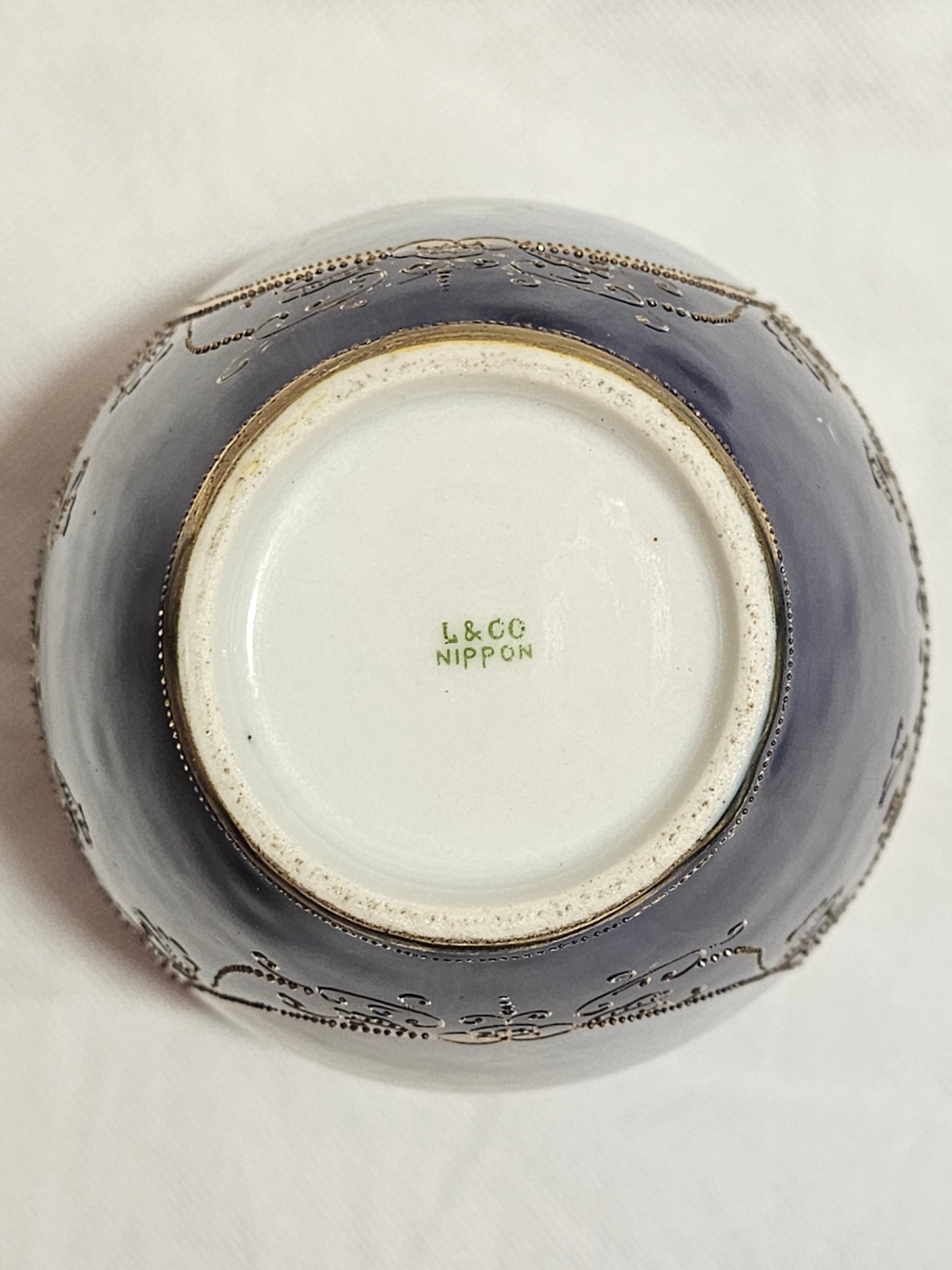 A Pair of Noritake Jars and Covers, C1930, Painted with Landscapes