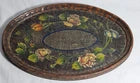Italian Pokerwork Polychrome Dressing Table Set C1930
