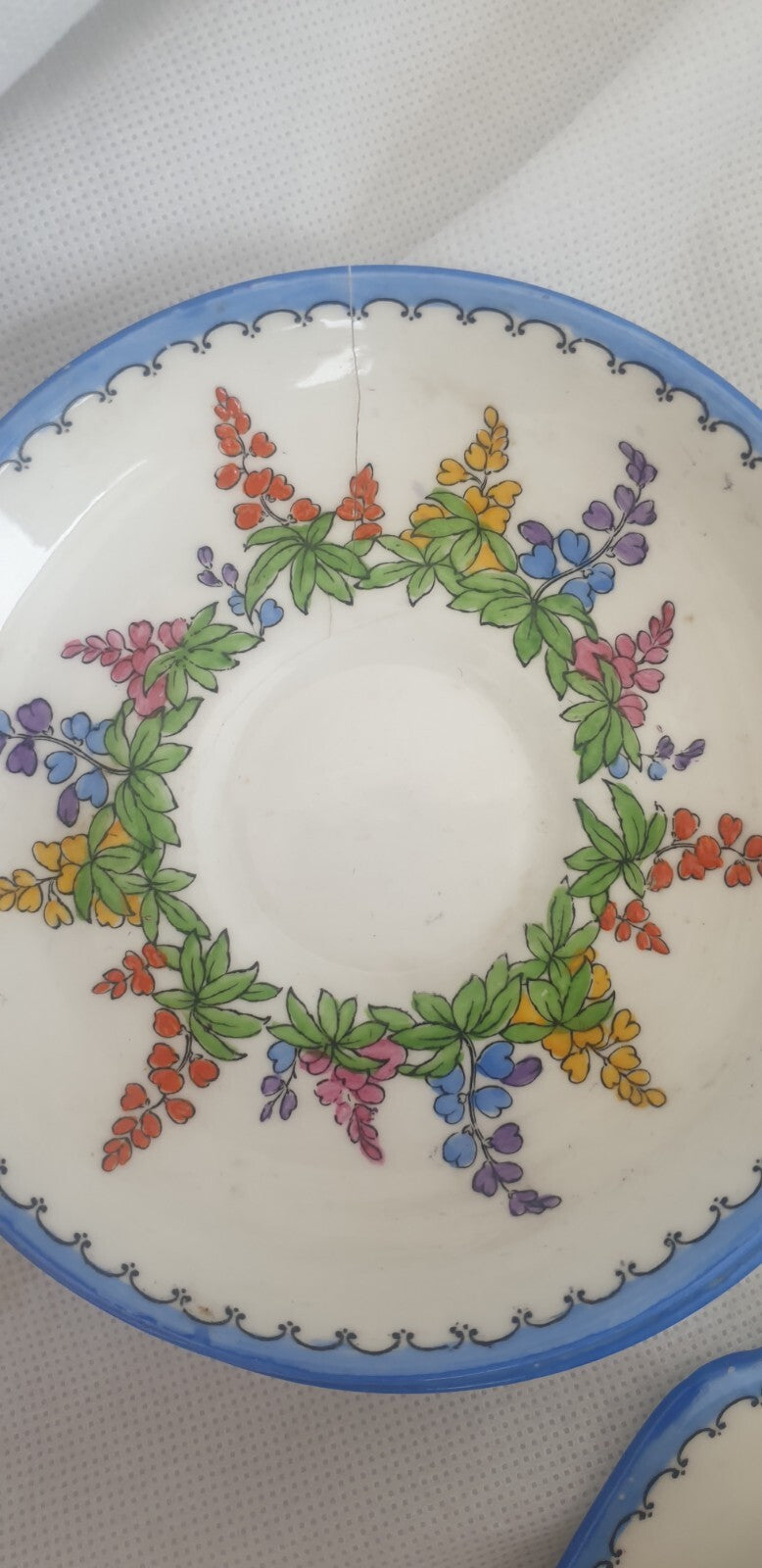 A New Chelsea bone china floral Kirby pattern tea service, mid 20th c,