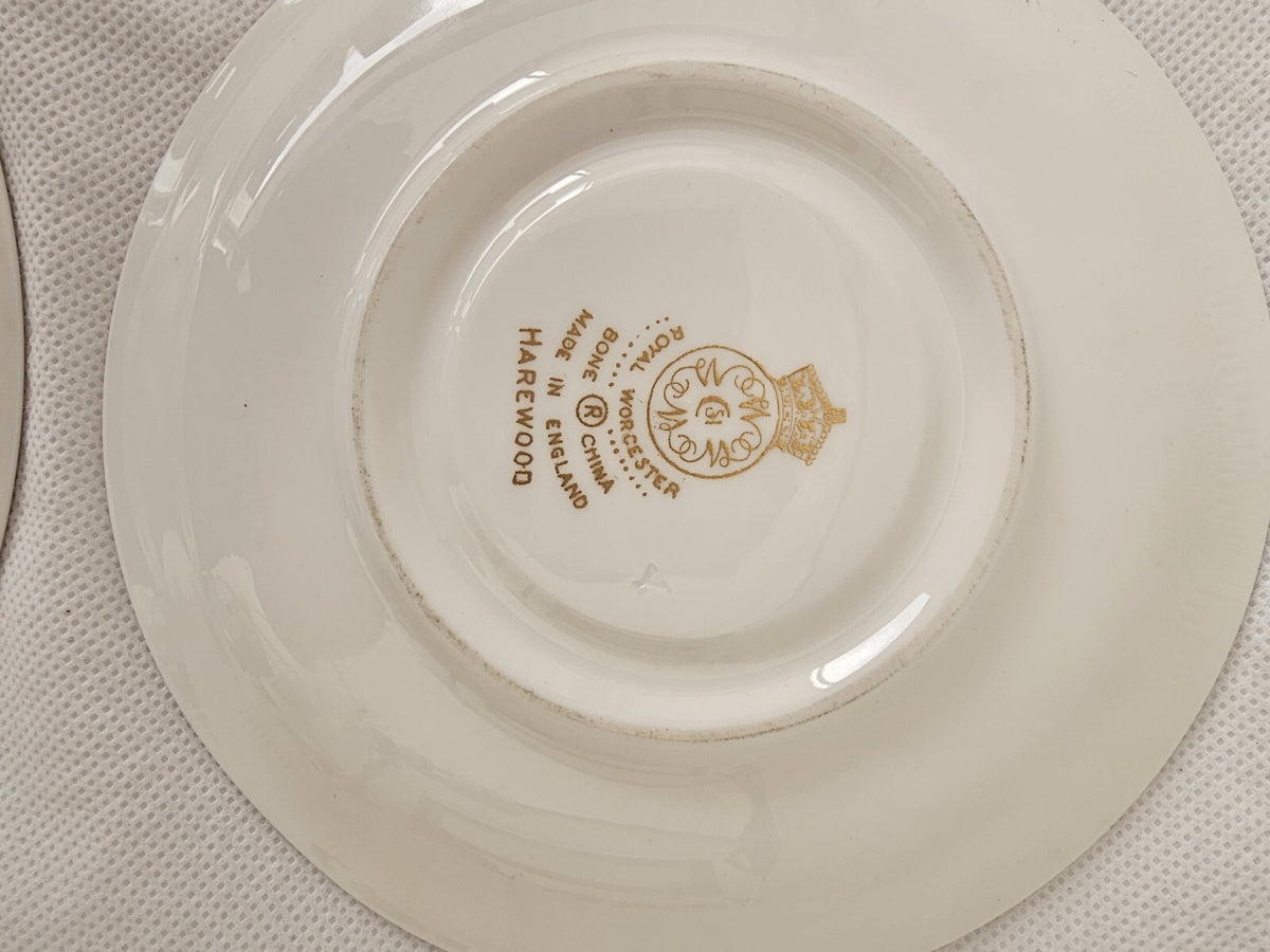 Royal Worcester Harewood Pattern Salad Plate & Saucer