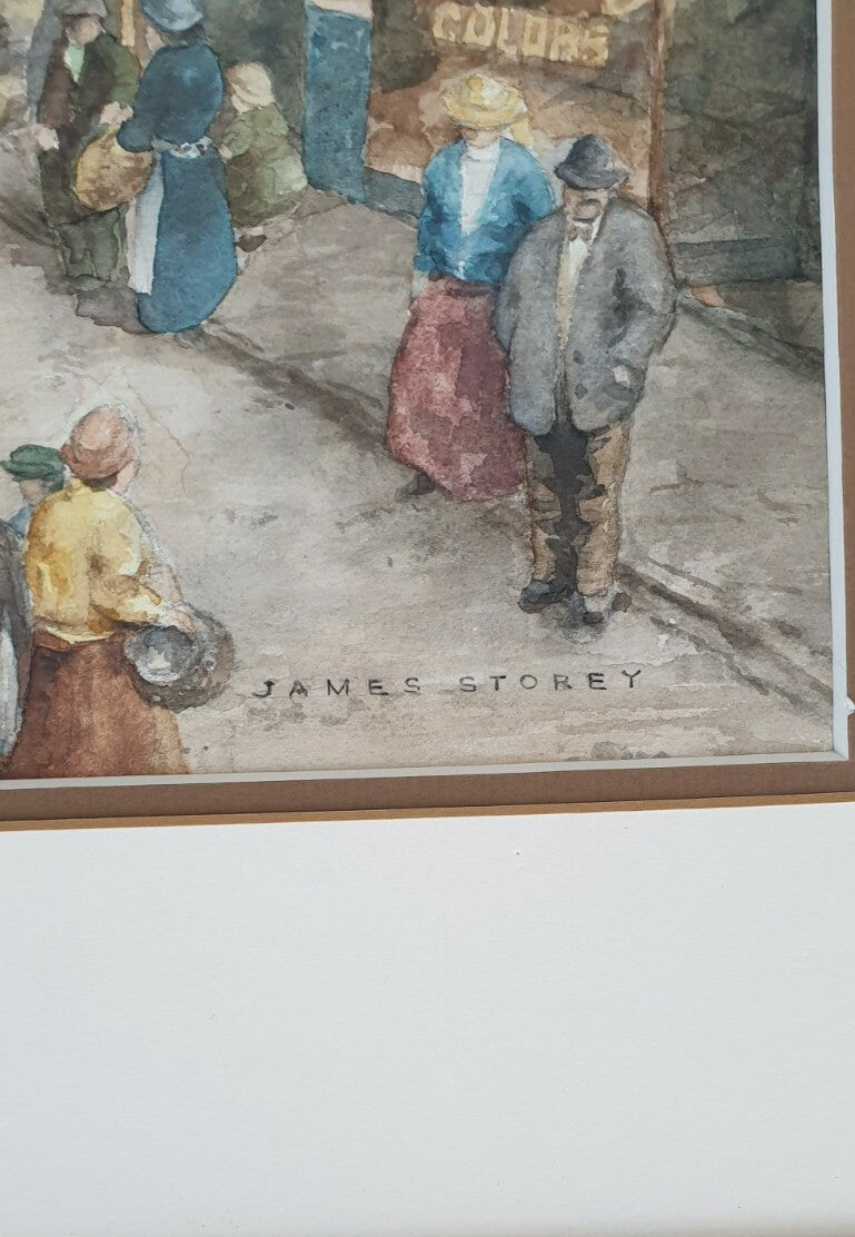 James Storey, 20th c - Hemel Hempstead, signed and inscribed, watercolour