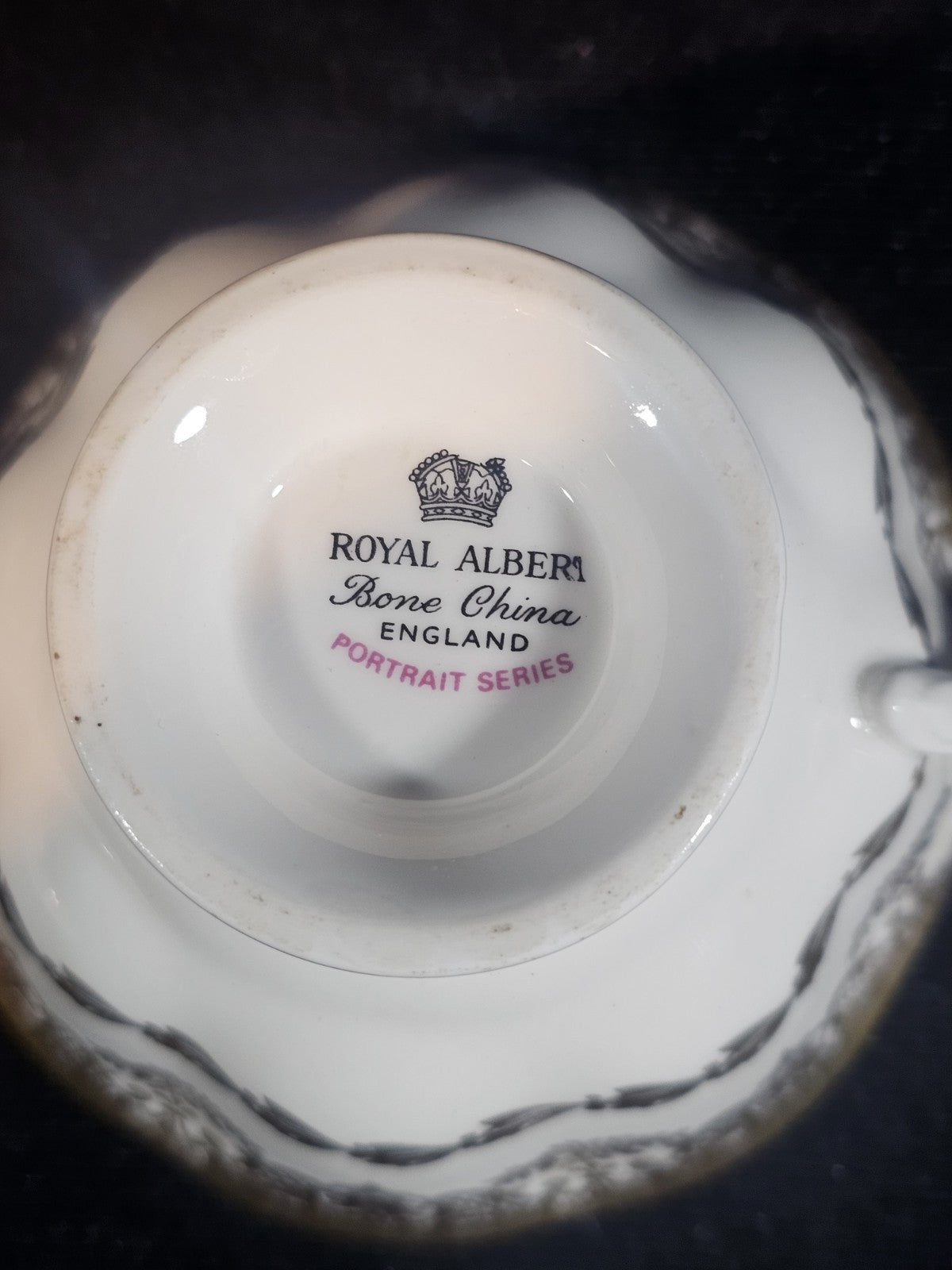 A Vintage Royal Albert Bone China Tea Cup & Saucer Portrait Series Pattern