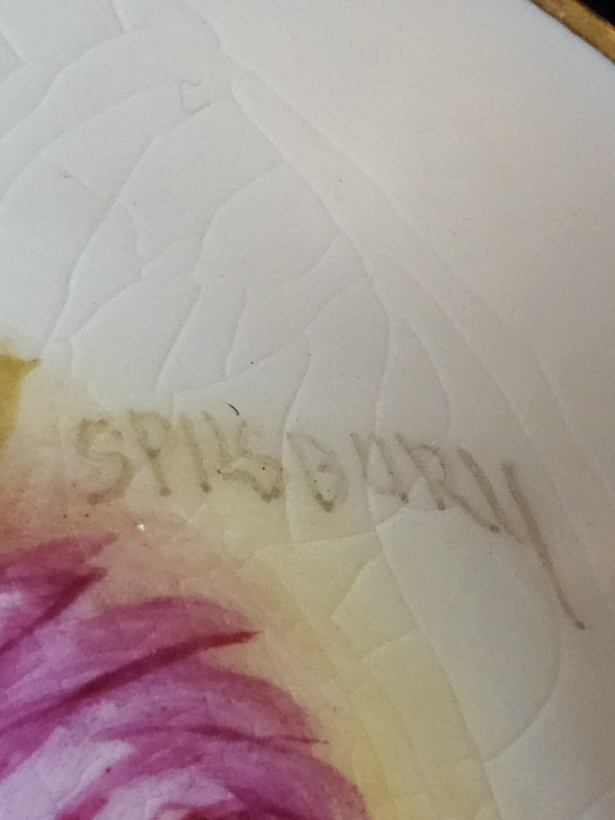 A Royal Worcester Dish, 1930, Painted by Spilsbury, Signed, with Hadley Roses,