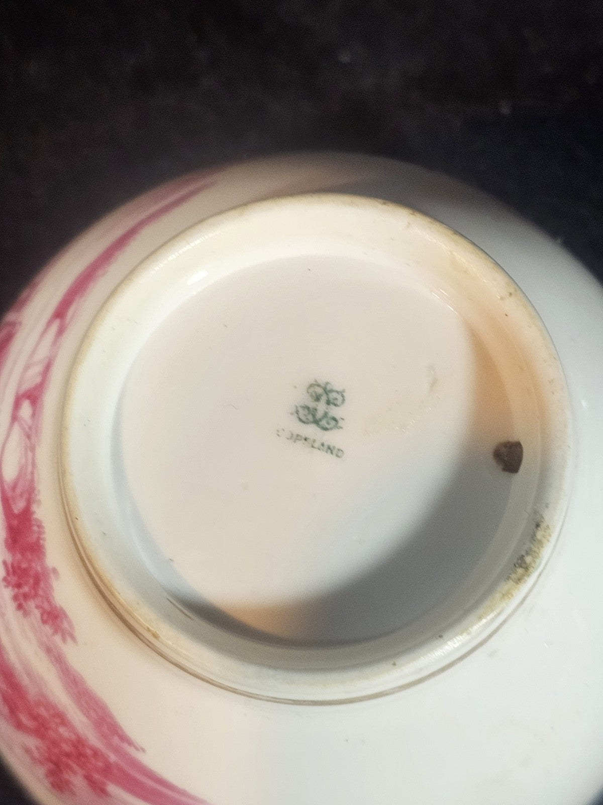 An Antique Copeland 19thC Tea Cup Hand Painted with a Couple