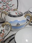Vintage Japanese Eggshell Porcelain 22 Piece Tea Set Service for Six