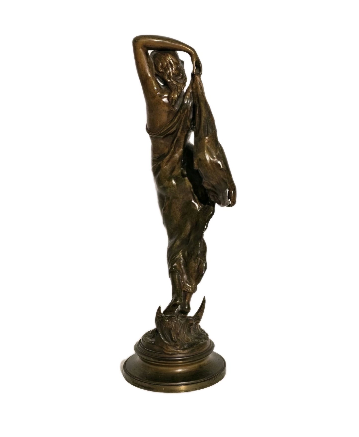 A Pair of French Bronze Sculptures of Goddesses by Emile Laporte (1858-1907)