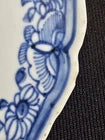 Antique 18th Century Chinese Export Octagonal Blue and White Porcelain Plate