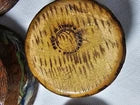 Italian Pokerwork Polychrome Dressing Table Set C1930