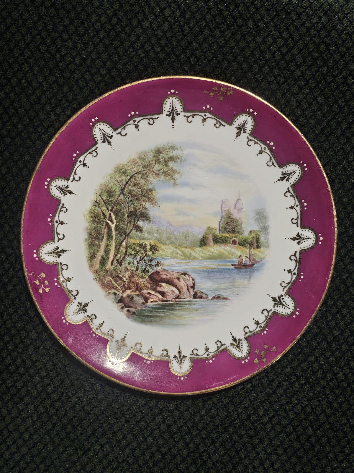An Antique 19thC Copeland Plate Hand Painted (Ross Castle)