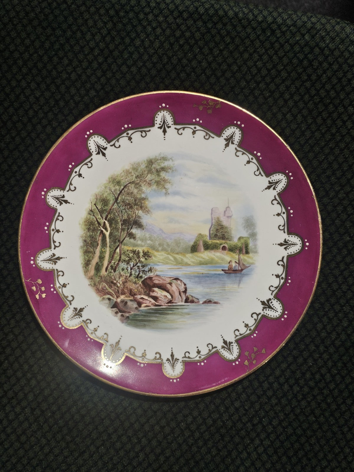 An Antique 19thC Copeland Plate Hand Painted (Ross Castle)