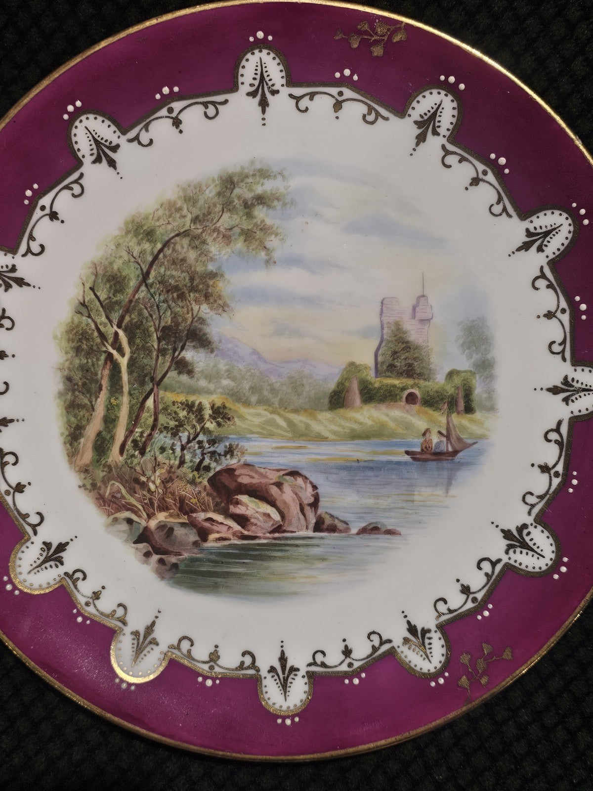 An Antique 19thC Copeland Plate Hand Painted (Ross Castle)