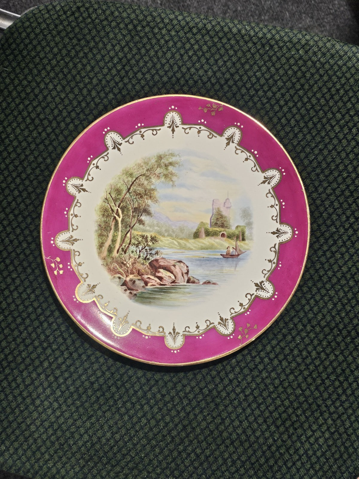 An Antique 19thC Copeland Plate Hand Painted (Ross Castle)
