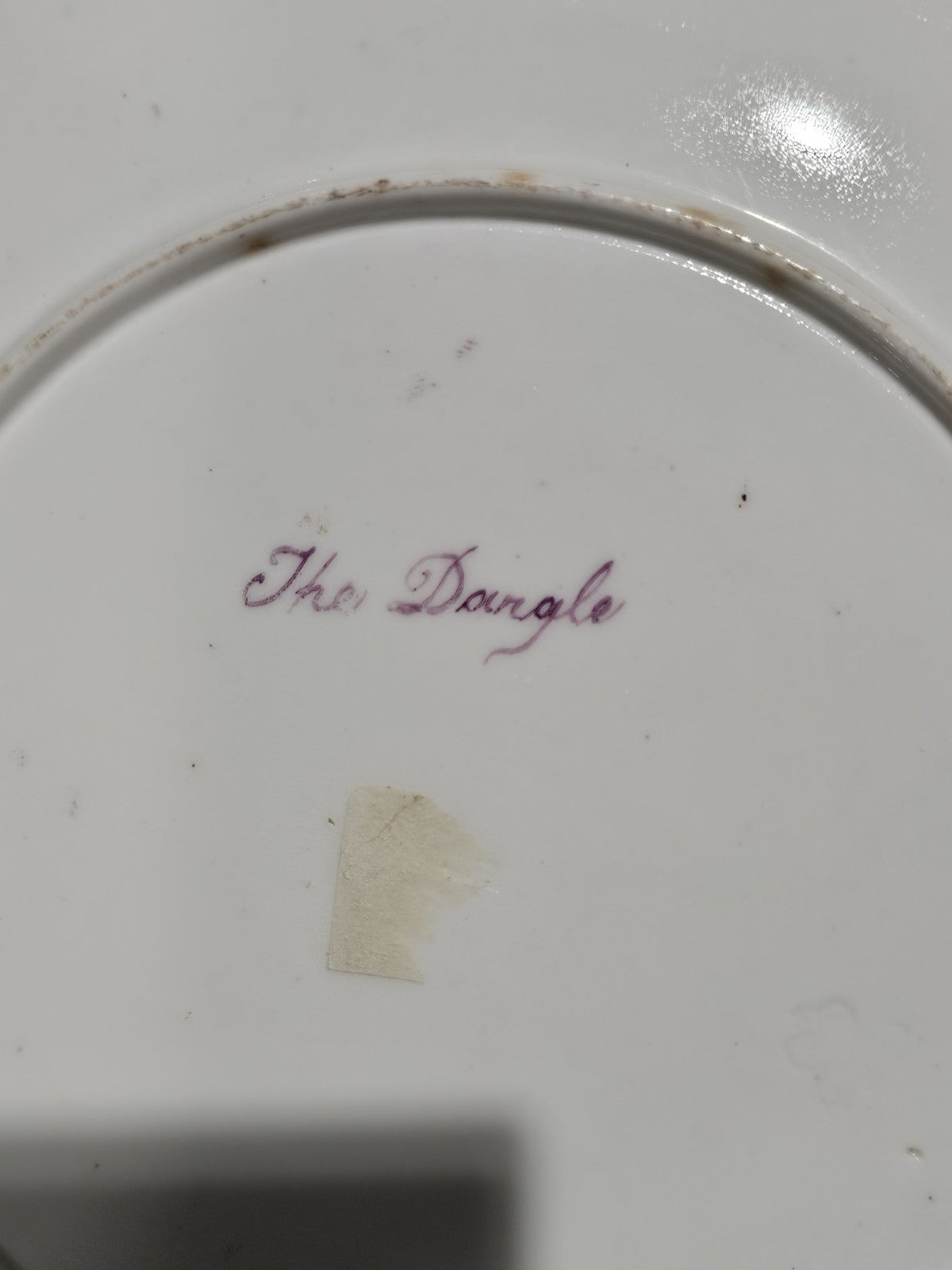 An Antique 19thC Copeland Plate Hand Painted (The Dangle)
