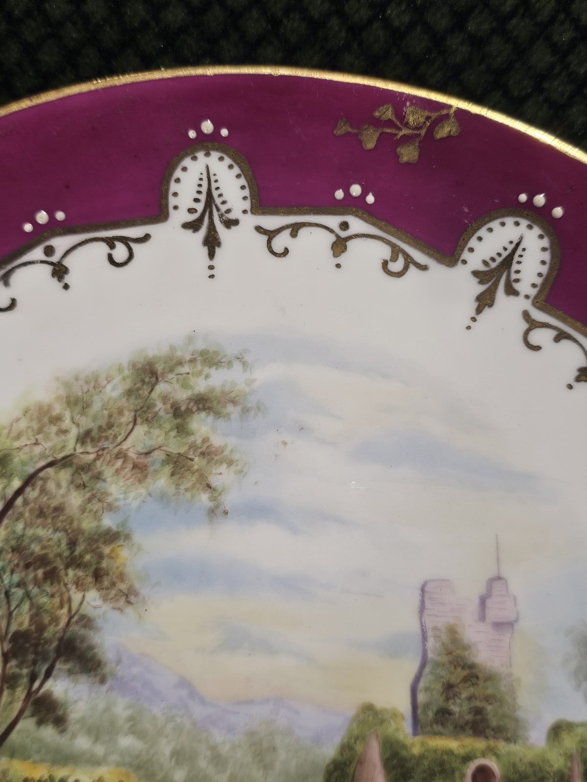 An Antique 19thC Copeland Plate Hand Painted (Ross Castle)