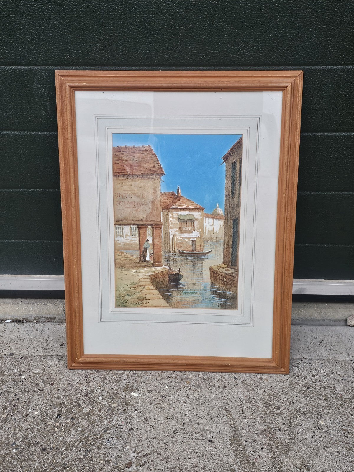 A Framed & Signed Water Colour Painting of Venice by R Honoré Smythe C1920