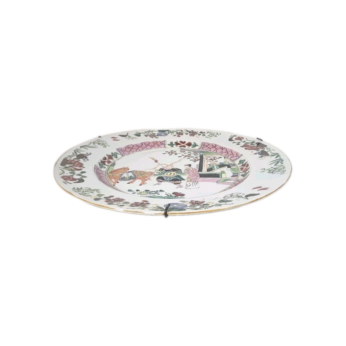 A Pair 18thC Of Chinese Porcelain Famille Rose Dishes Qianlong  (1736-1795)