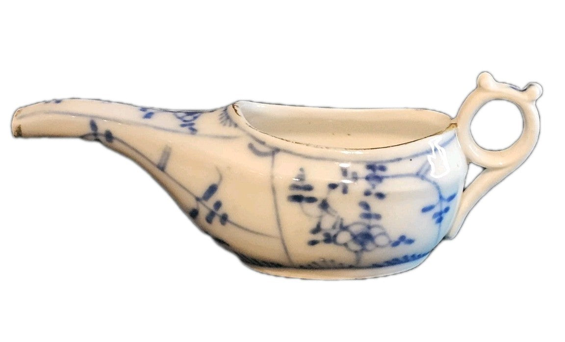 An Antique Japanese Porcelain Blue & White Baby or Invalid Feeder, Hand painted