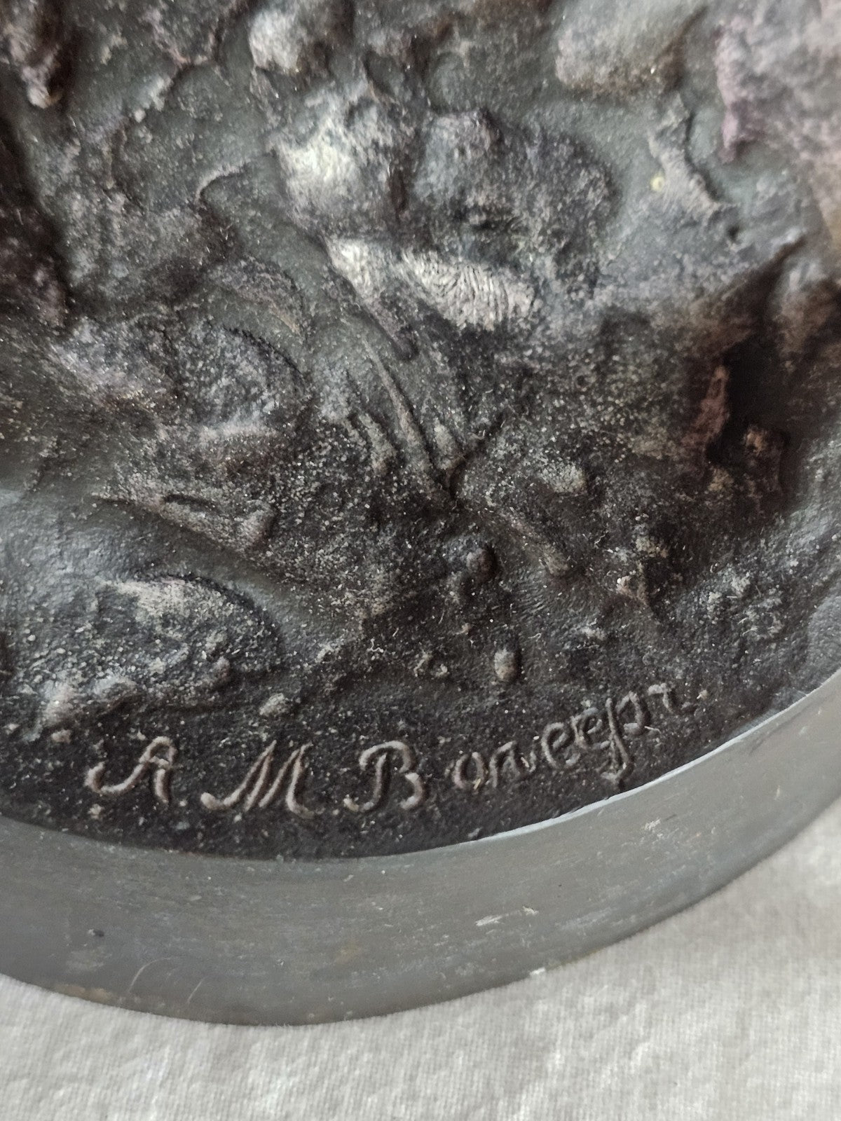 19thC A.M Bonegor (Russian) Bronze Sculpture of Two Cossacks on Horseback Signed