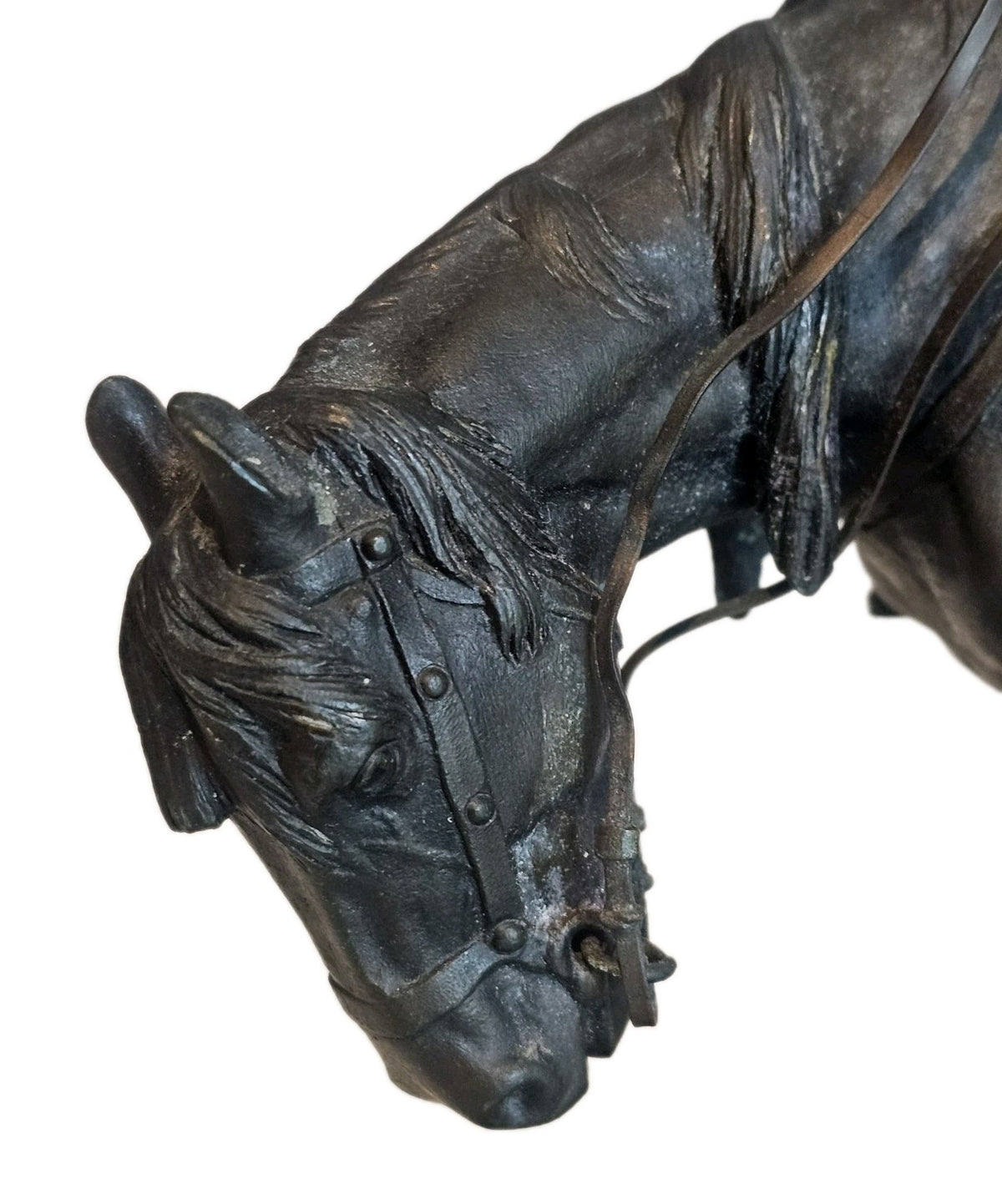19thC A.M Bonegor (Russian) Bronze Sculpture of Two Cossacks on Horseback Signed