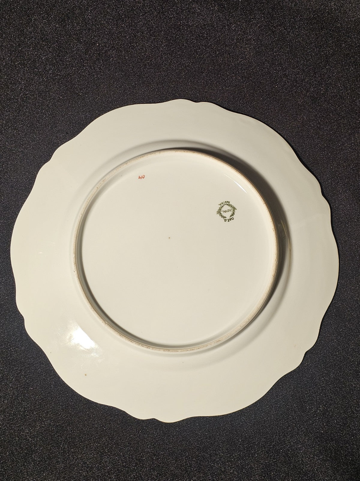 An Oscar & Edgar Gutherz Plate, C1910, with Classical Scene,  Angelica Kauffman