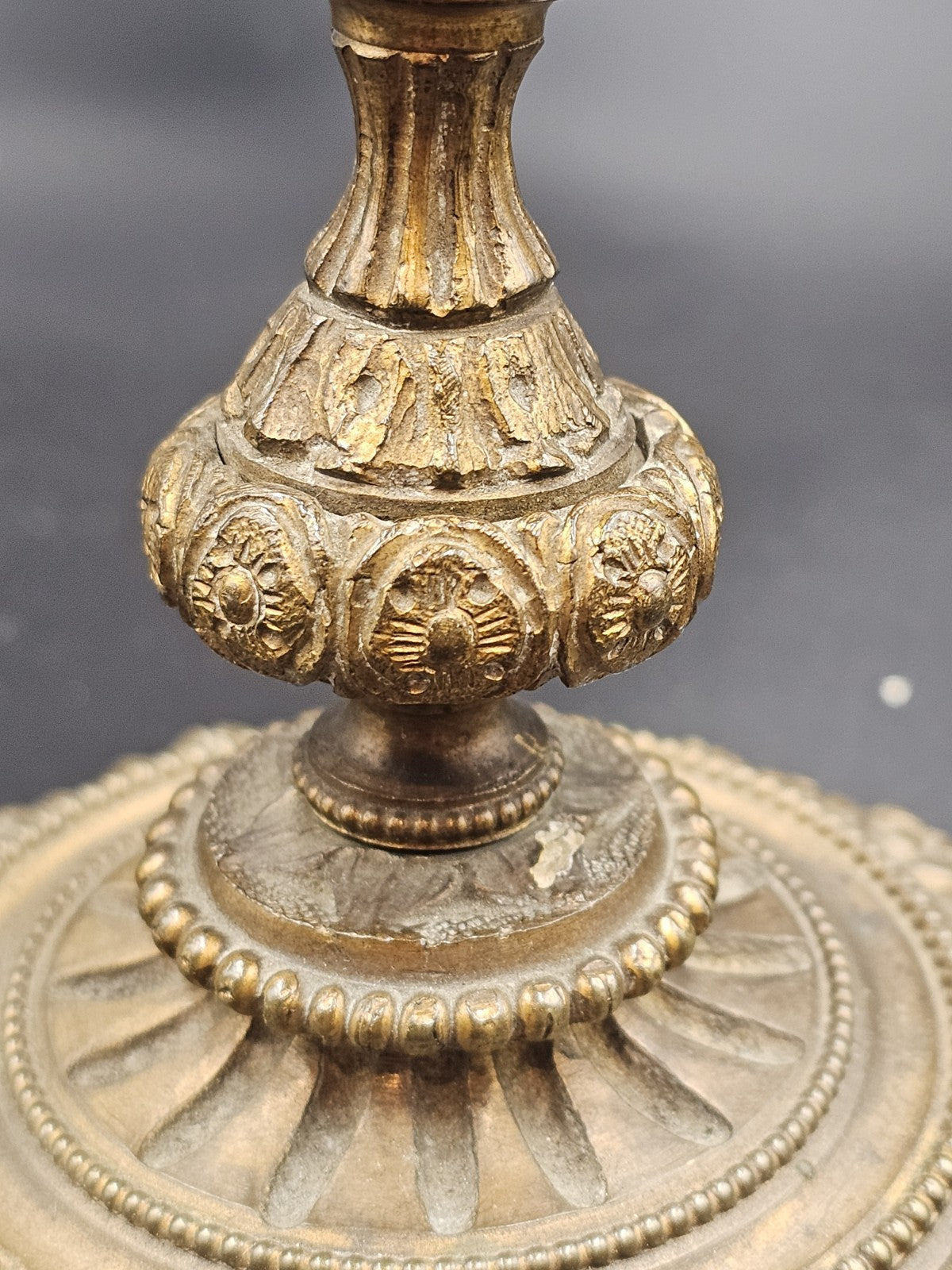 A 19thC French Pair of Sevres Style Omalu Mounted & Porcelain Candlesticks