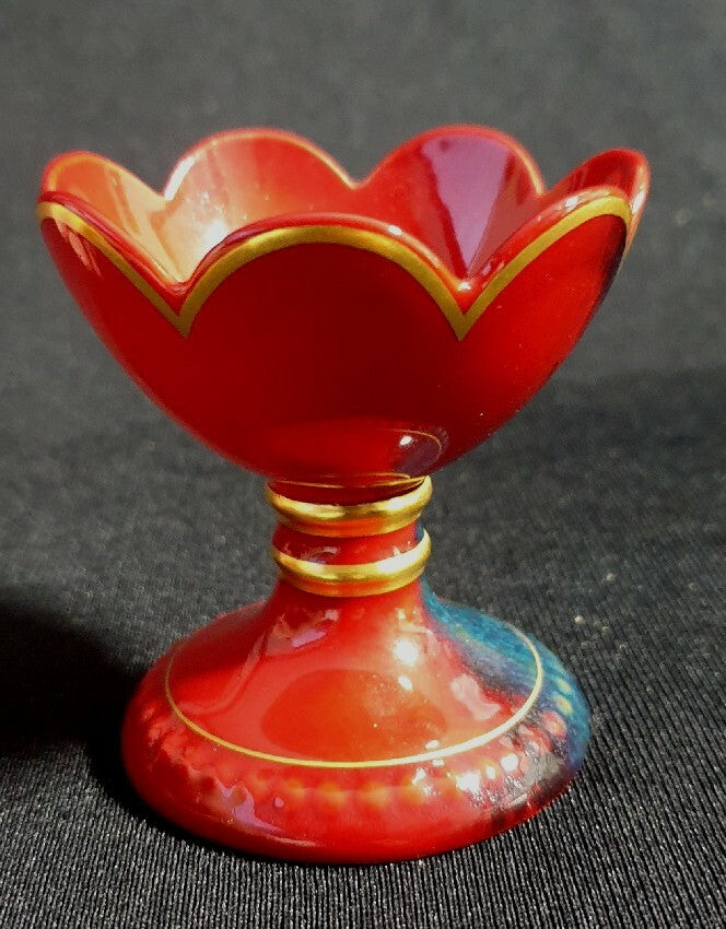 A Limited Edition Royal Doulton Flambe Egg Stand, Late 20thC,