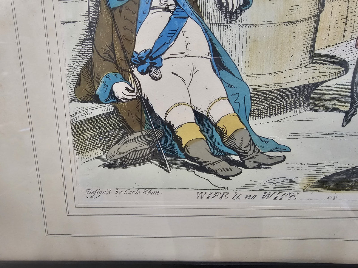 A Limited Edition James Gillray Print in an Ebonised Frame Early 20thC