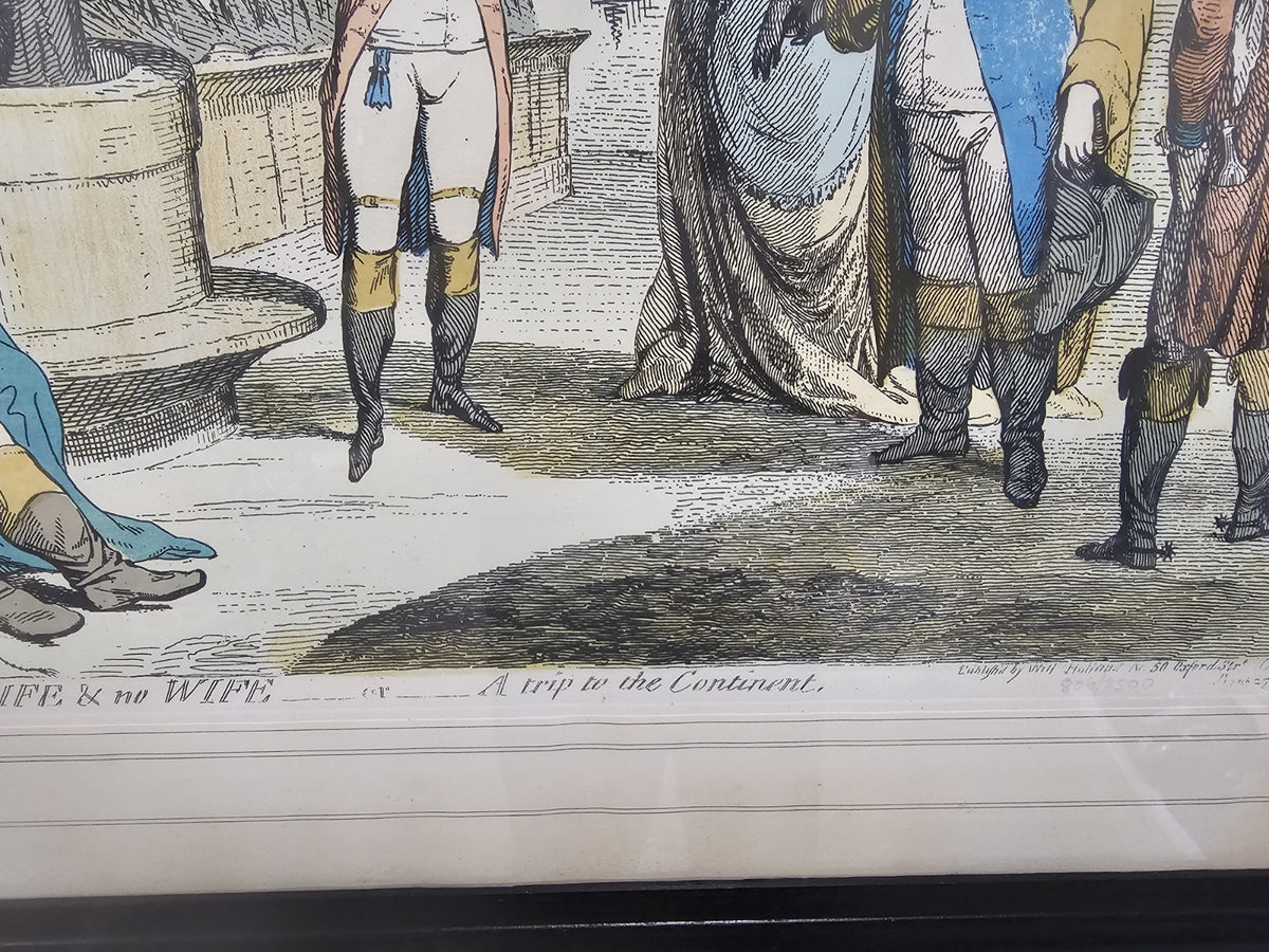 A Limited Edition James Gillray Print in an Ebonised Frame Early 20thC