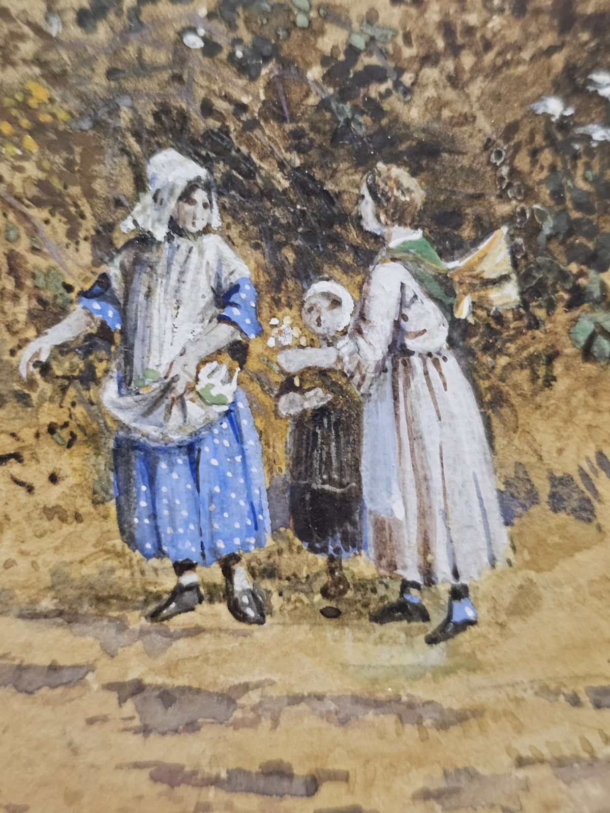 William Henry Prior (1812-1882) - Children in a Landscape, signed, watercolor