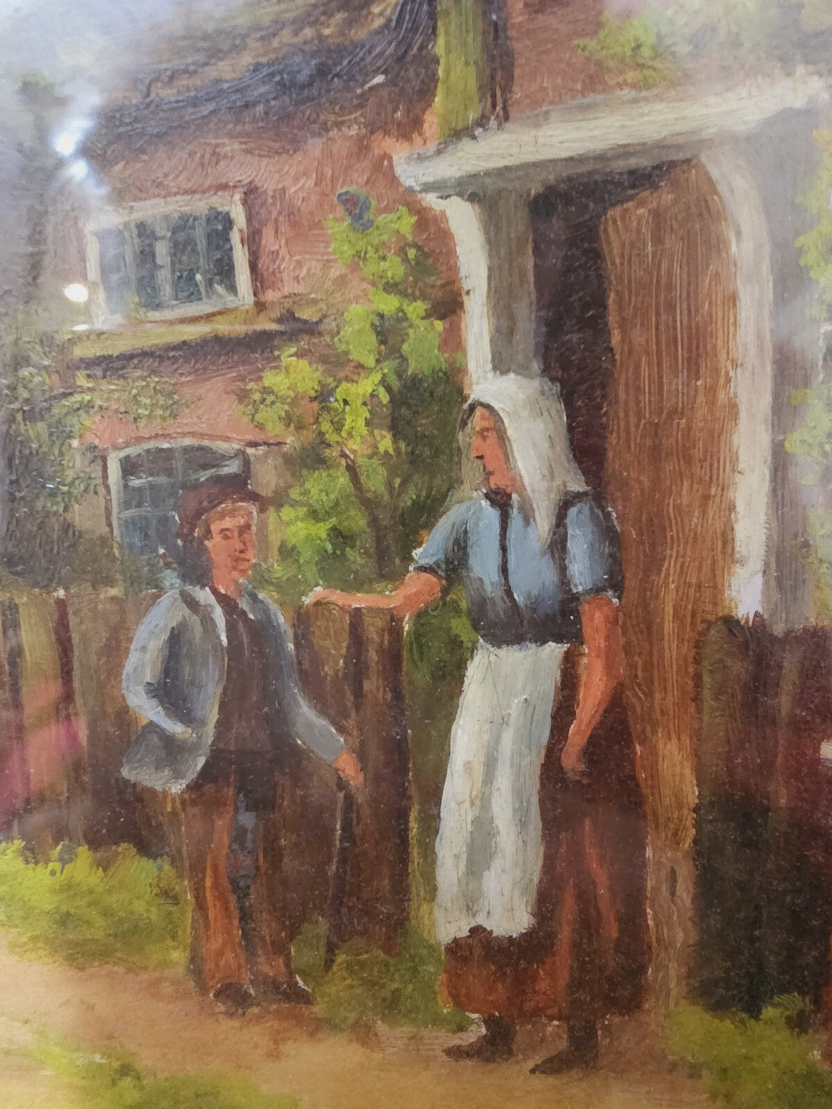 English School Painting, Early 20th Century - Rustic Scenes, Oil on board,