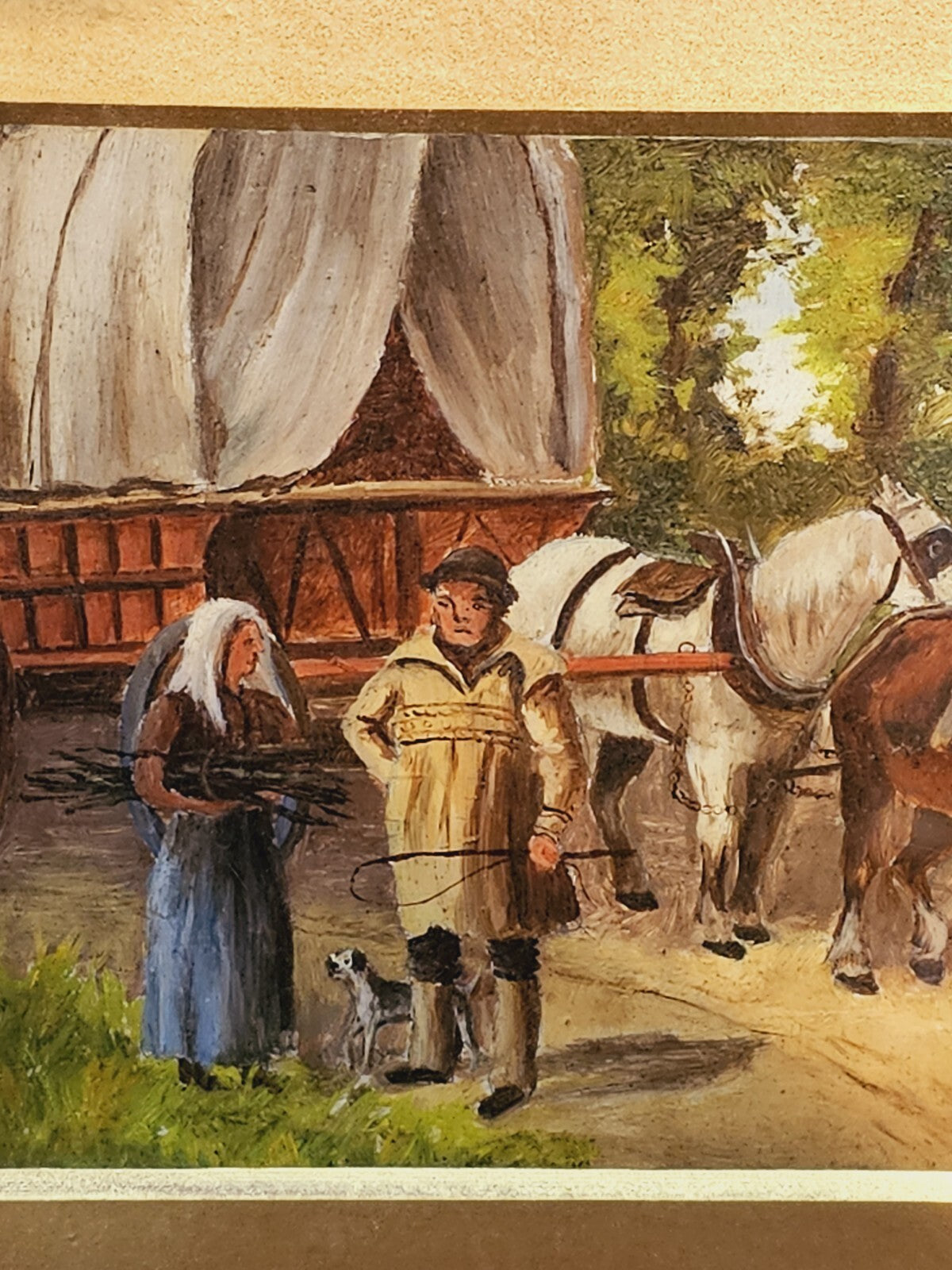 English School Painting, Early 20th Century - Rustic Scenes, Oil on board,