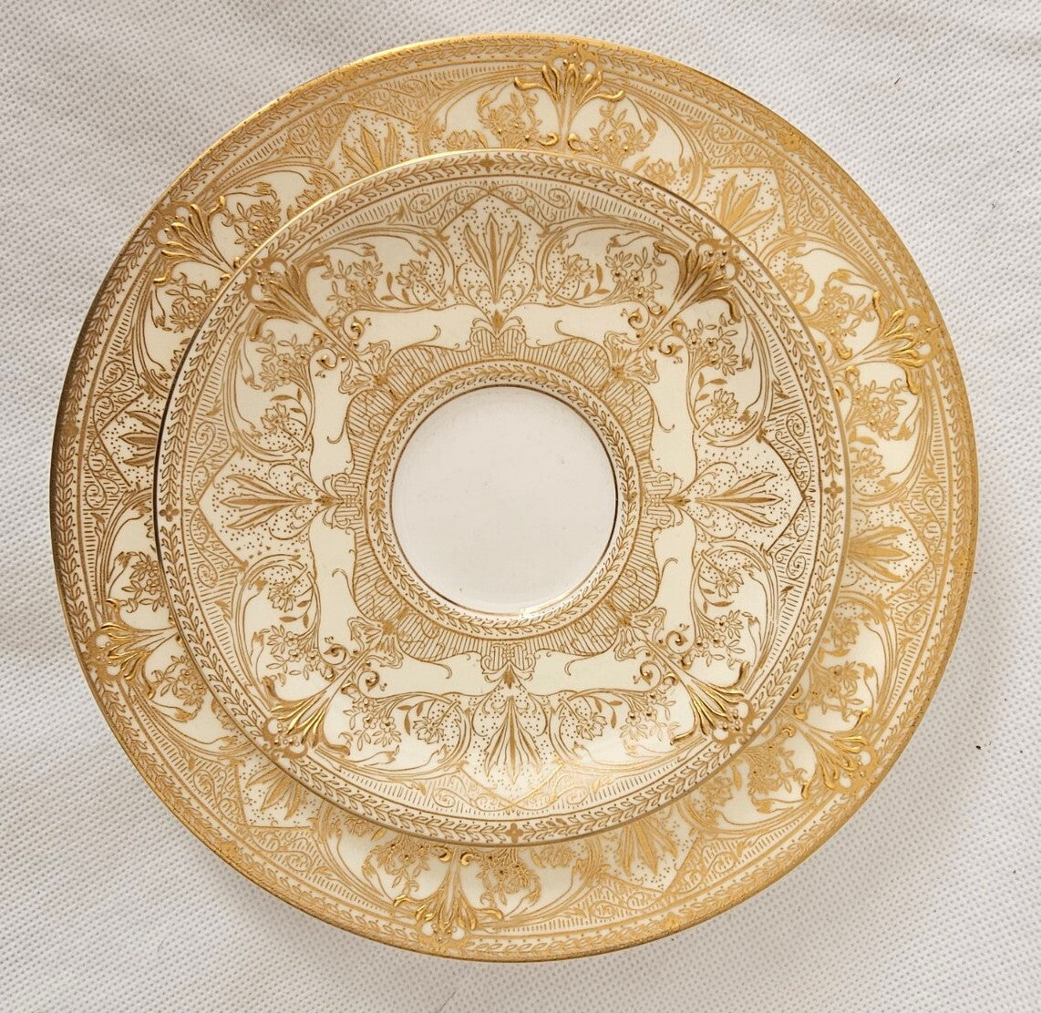 Royal Worcester Harewood Pattern Salad Plate & Saucer
