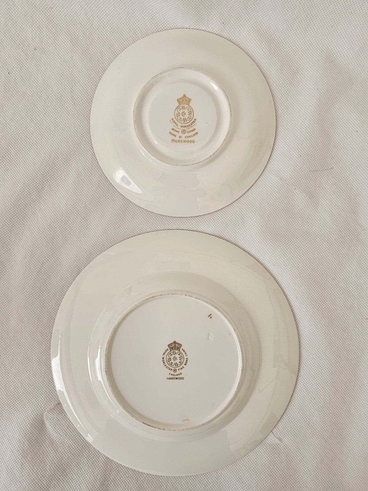 Royal Worcester Harewood Pattern Salad Plate & Saucer