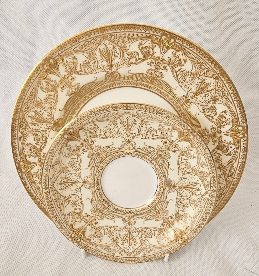 Royal Worcester Harewood Pattern Salad Plate & Saucer