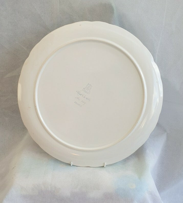 French hand painted plate large