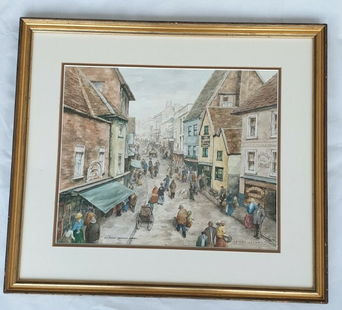 James Storey, 20th c - Hemel Hempstead, signed and inscribed, watercolour