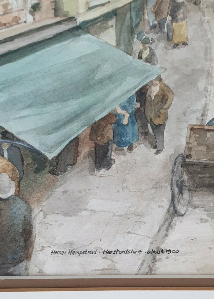 James Storey, 20th c - Hemel Hempstead, signed and inscribed, watercolour