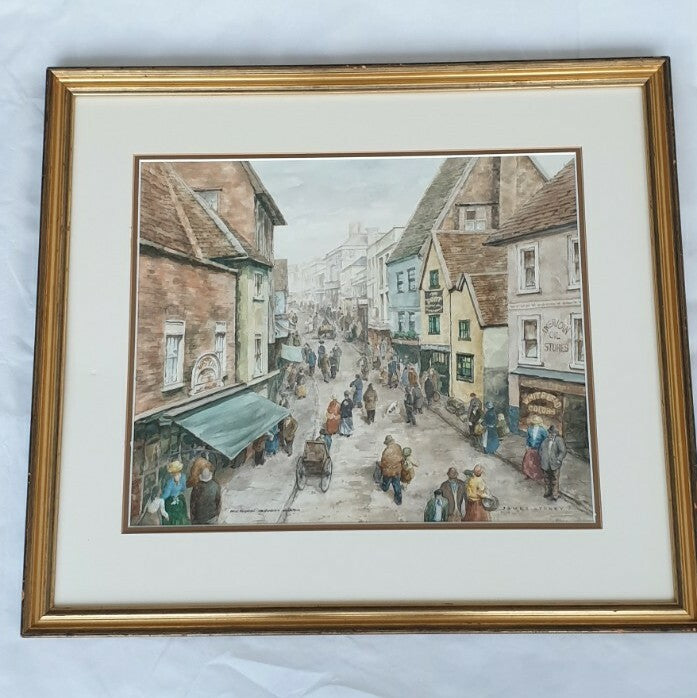 James Storey, 20th c - Hemel Hempstead, signed and inscribed, watercolour
