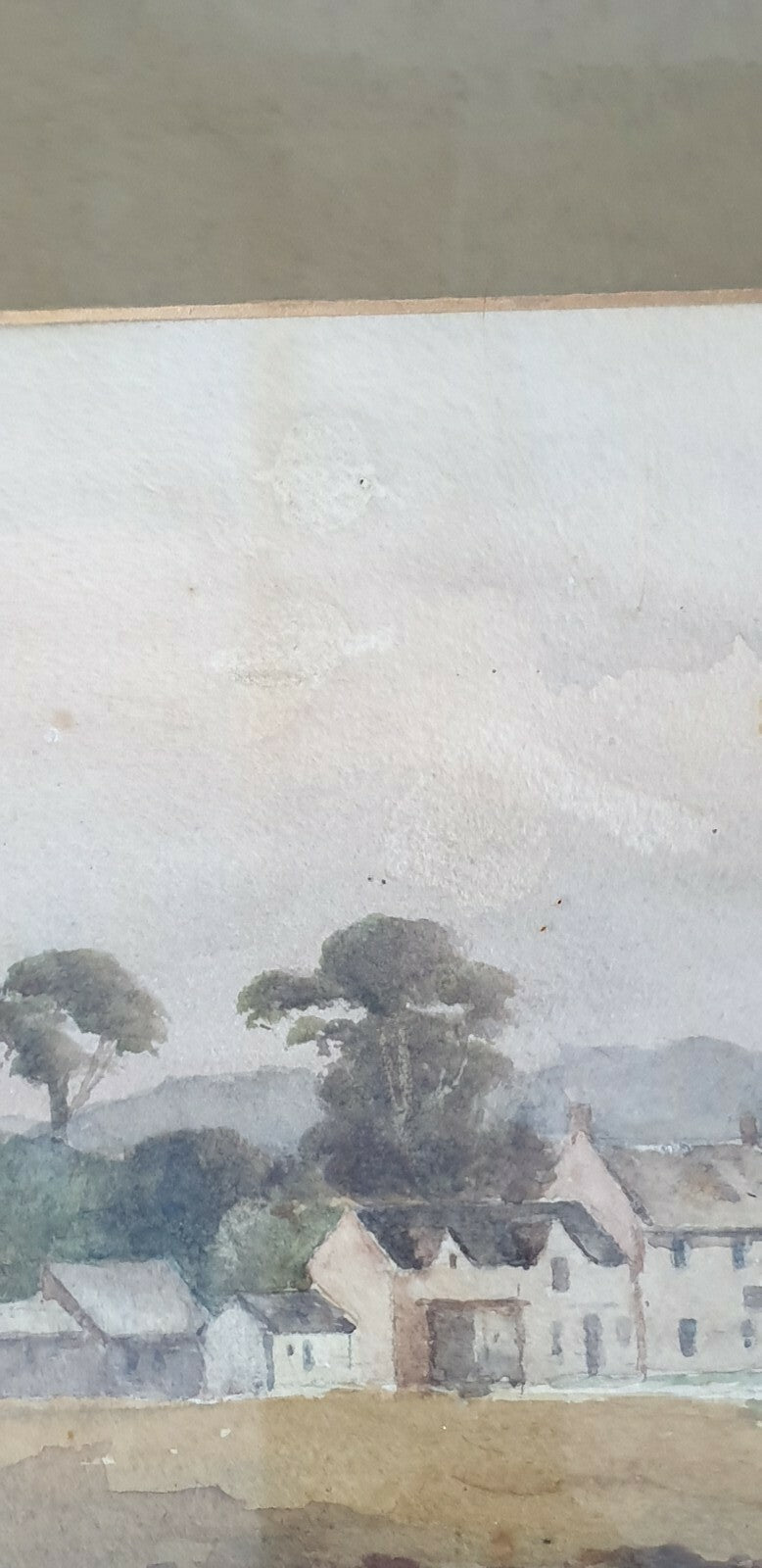 Antique watercolour painting by  P Shackleton, 1915