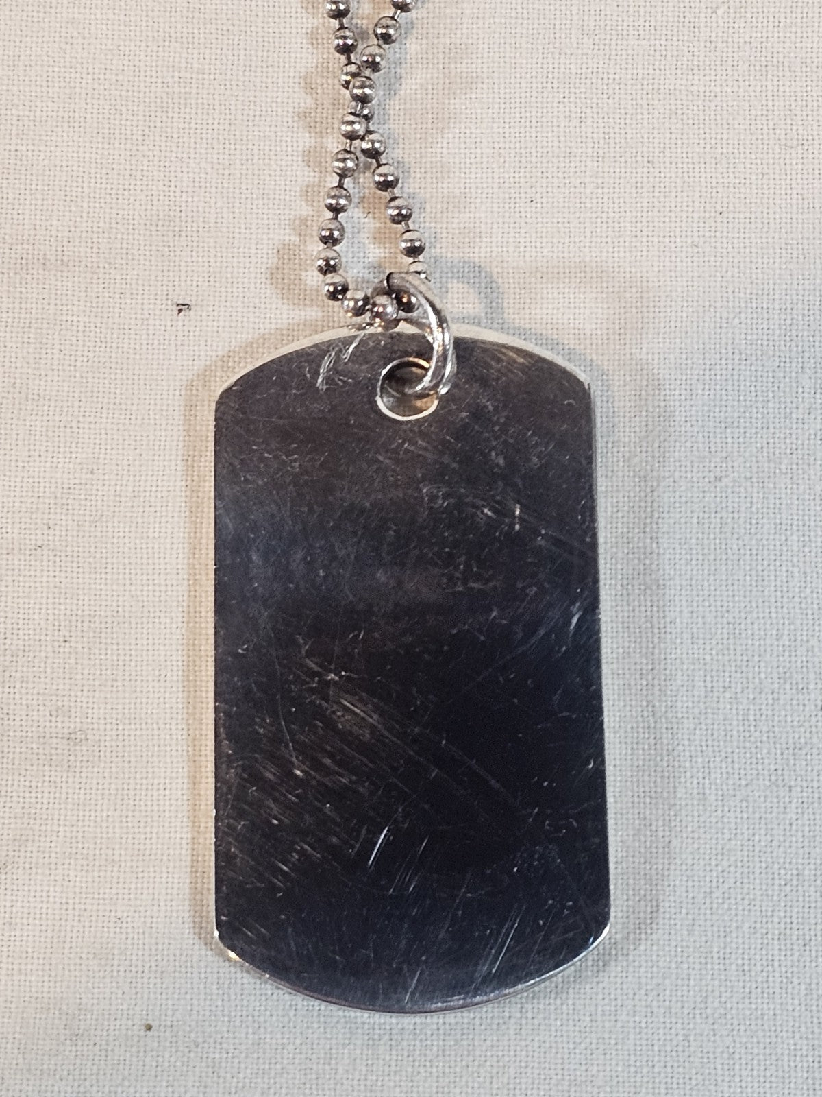 Gucci Dog Tag Silver Necklace Solid Sterling Silver
