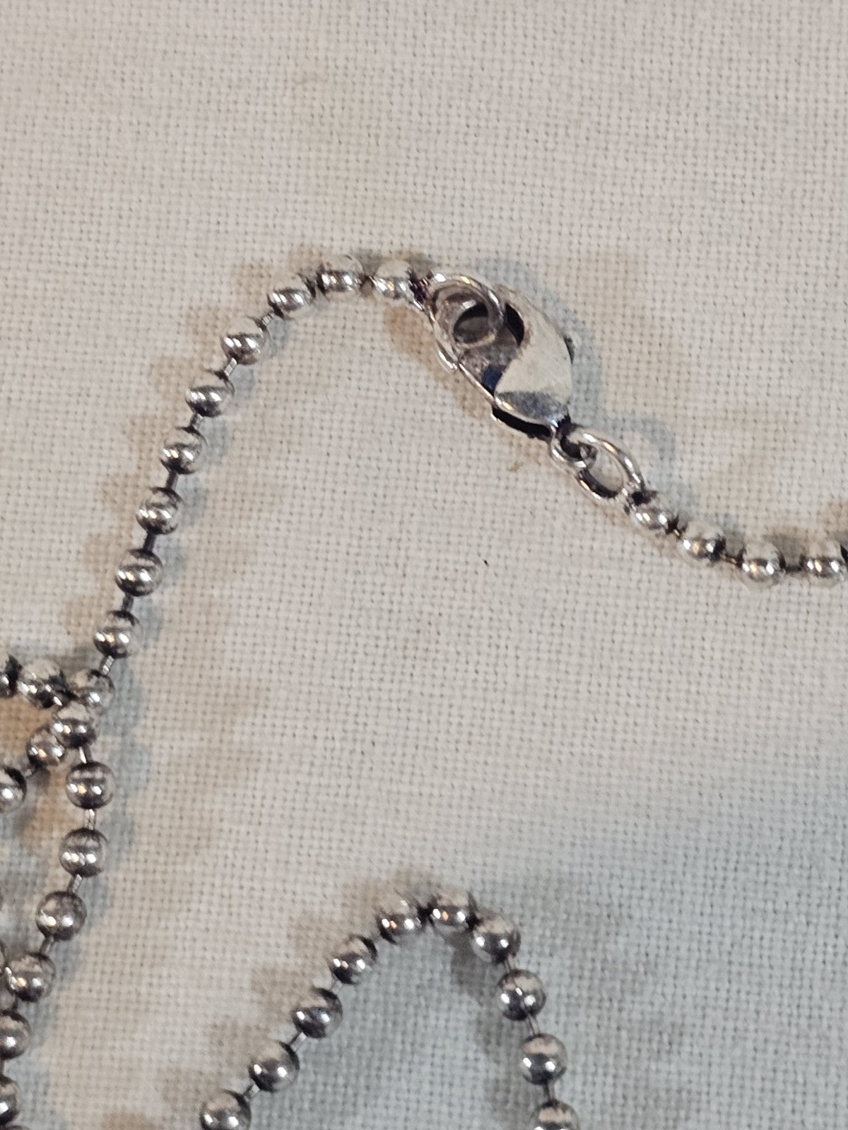 Gucci Dog Tag Silver Necklace Solid Sterling Silver
