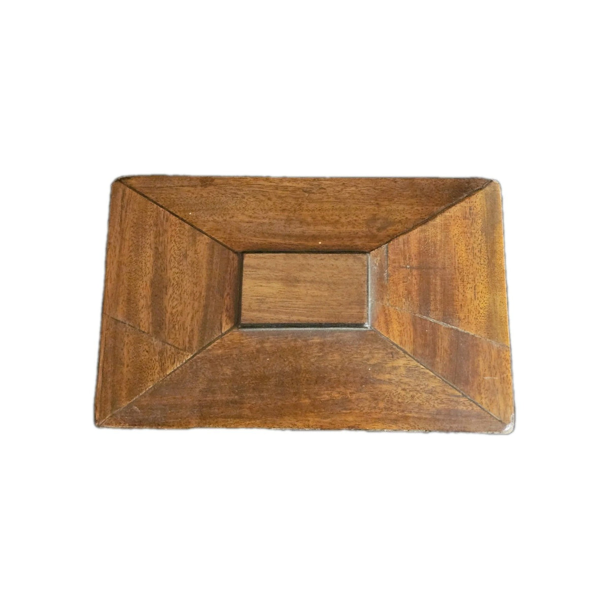A George III Mahogany Sarcophagus Shaped Tea Chest, with Brass Twin Ring Handles