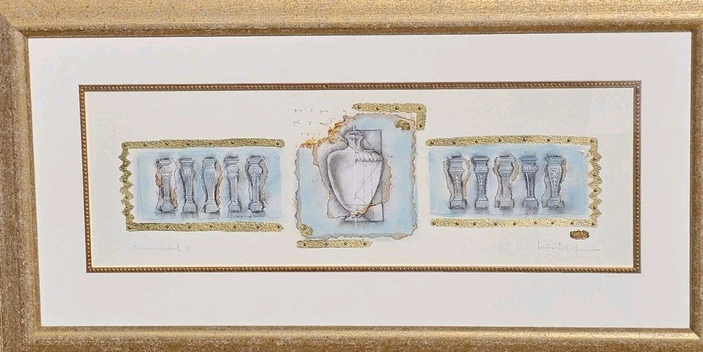 A Signed Kevin Blackman Mixed Media Framed Painting, Titled - Ornamentul 2
