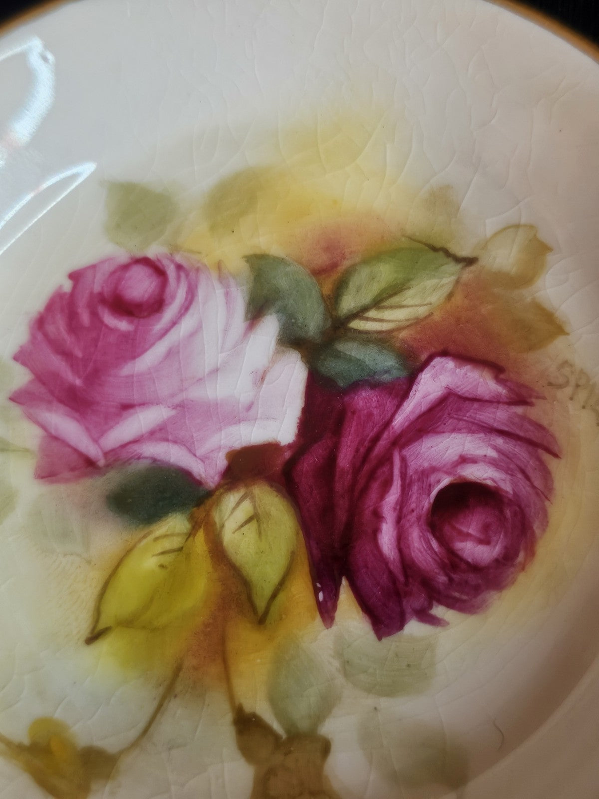 A Royal Worcester Dish, 1930, Painted by Spilsbury, Signed, with Hadley Roses,