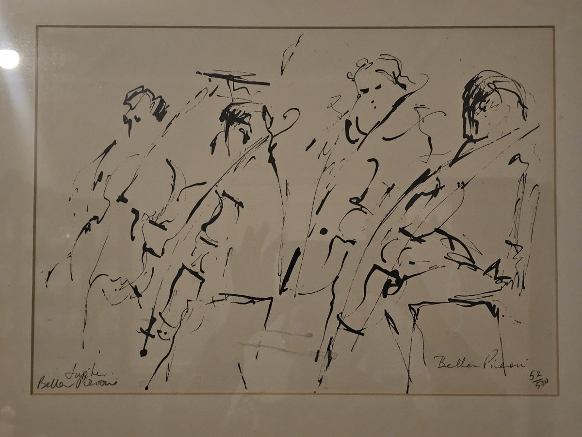 A Bella Pieroni Signed Limited Edition Print  Depicting Figures, Framed