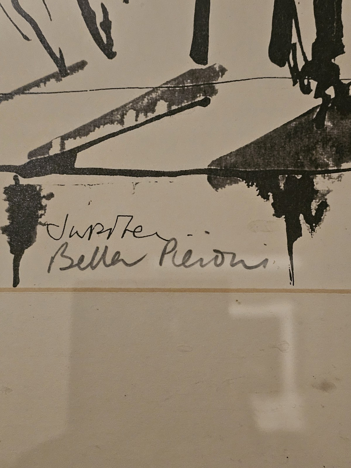 A Bella Pieroni Signed Limited Edition Print - Musicians, Framed