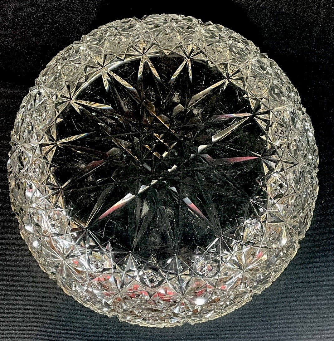 An 19thC Silver Mounted Cut Glass Centrepiece Bowl Hallmarked