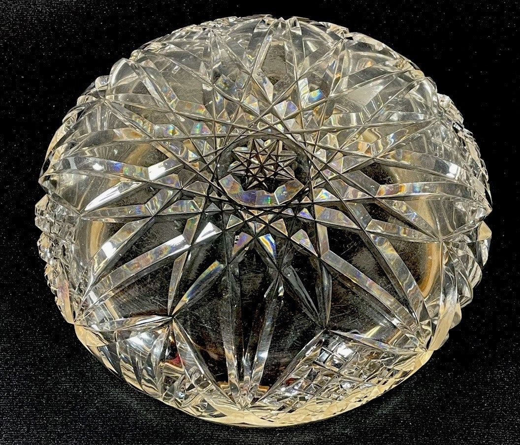 An 19thC Silver Mounted Cut Glass Centrepiece Bowl Hallmarked