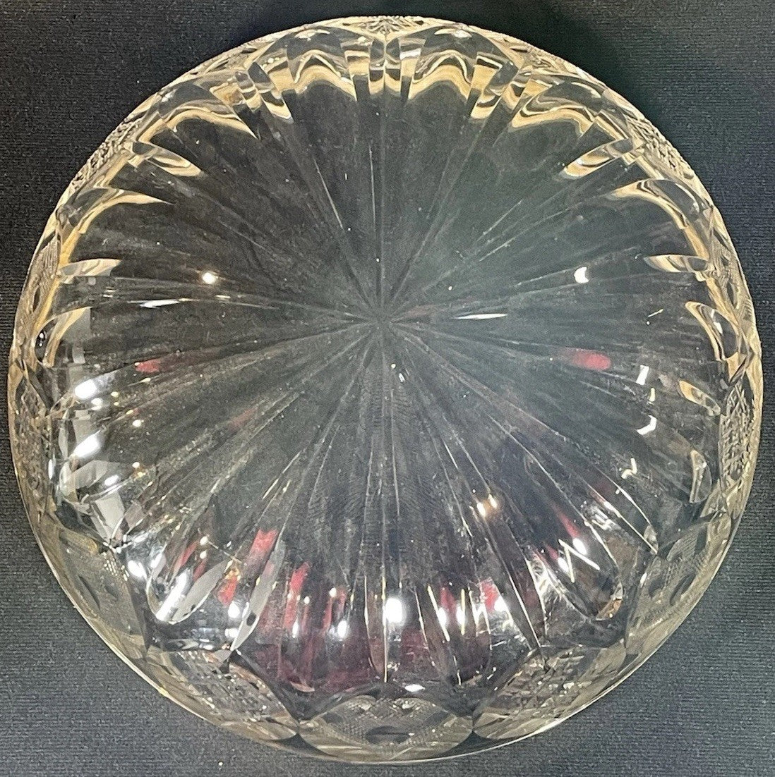 An 19thC Silver Mounted Cut Glass Centrepiece Bowl Hallmarked