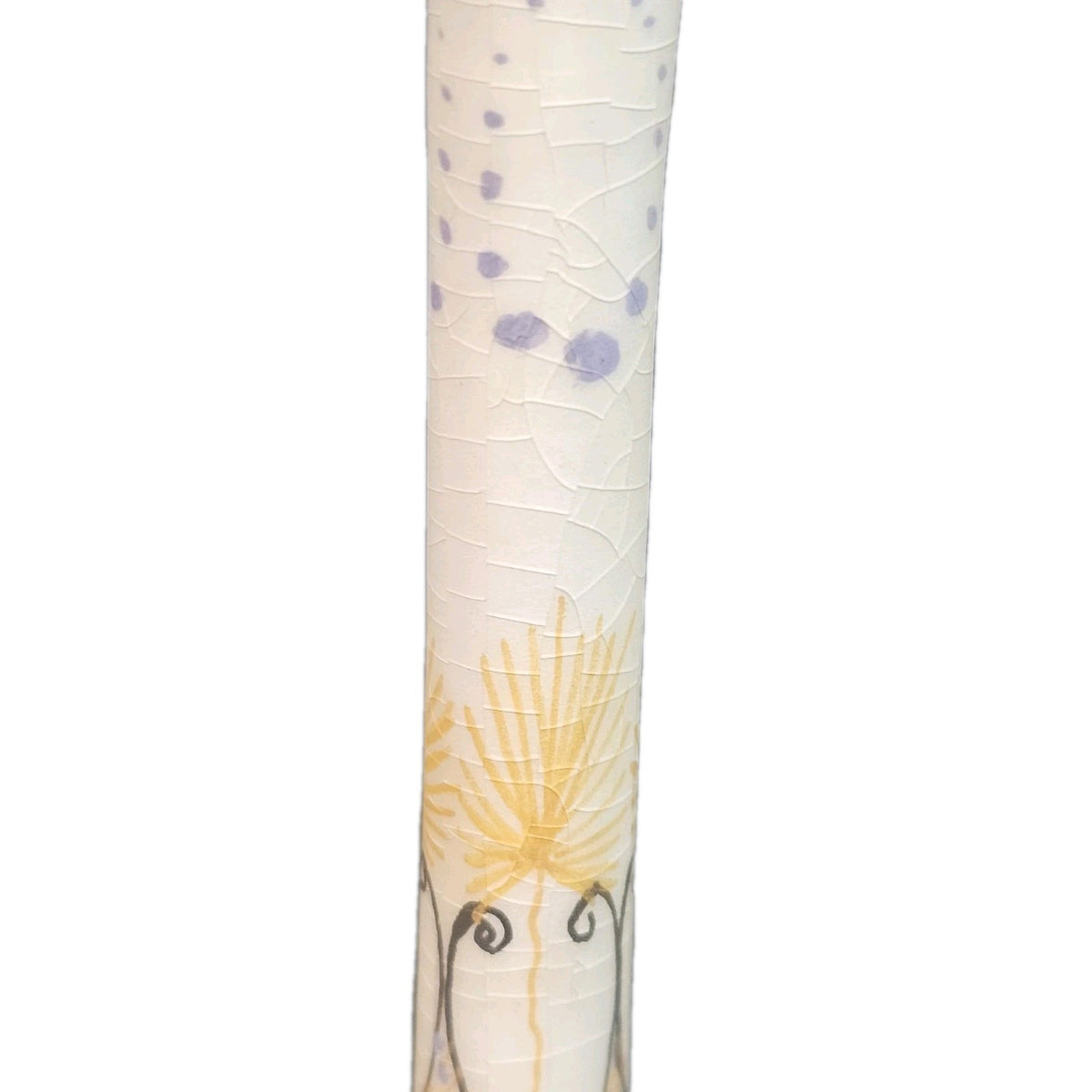 A Holland Helene Gouda Art Nouveau Vase Hand Painted Slender Neck Model 537